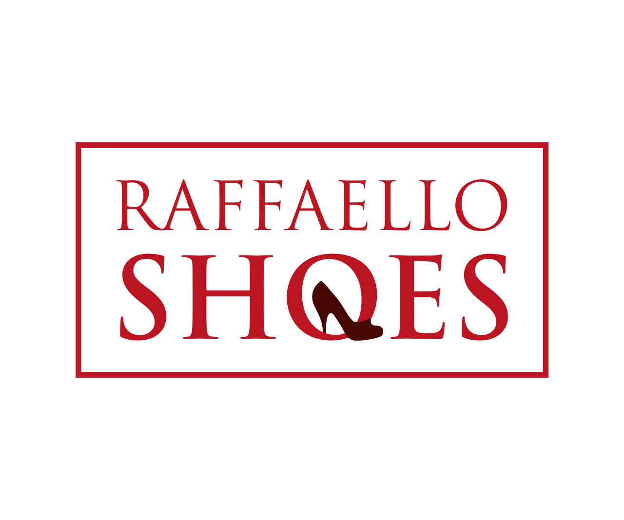 Custom logo design for Raffaello Shoes, showcasing elegance and craftsmanship.