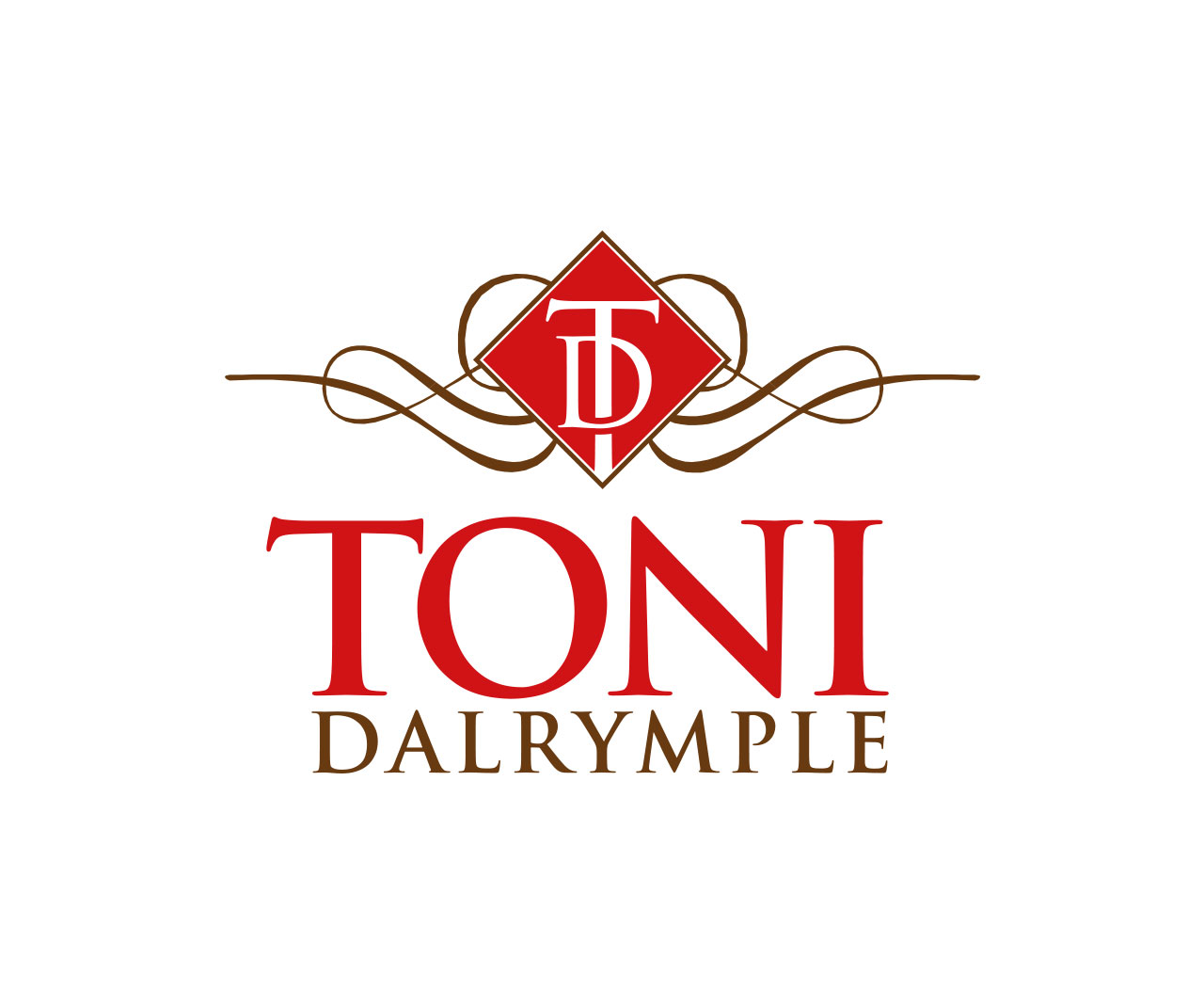 Toni Dalrymple logo design visual.